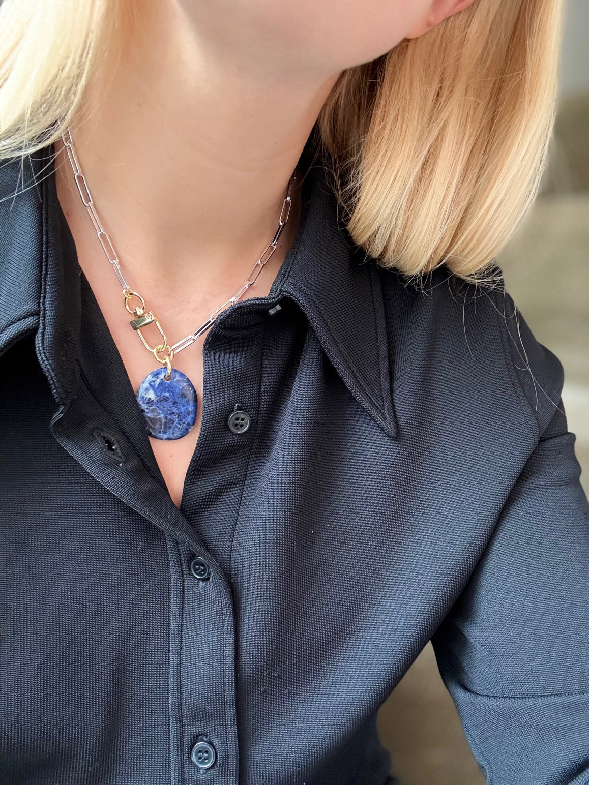 Collier Sodalite #124