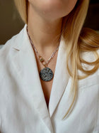 Collier Obsidienne Neige #124