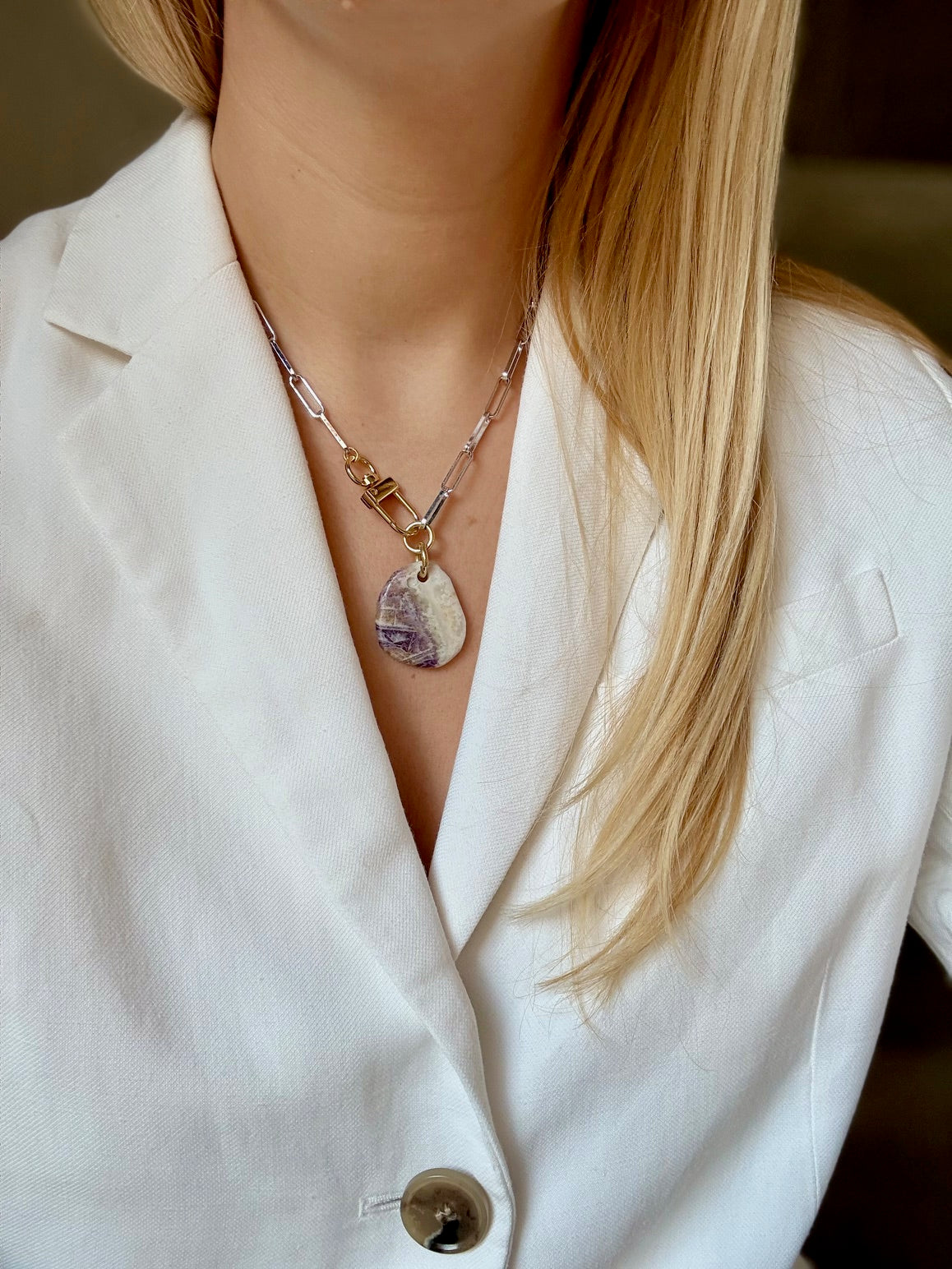 Collier Charoïte #124