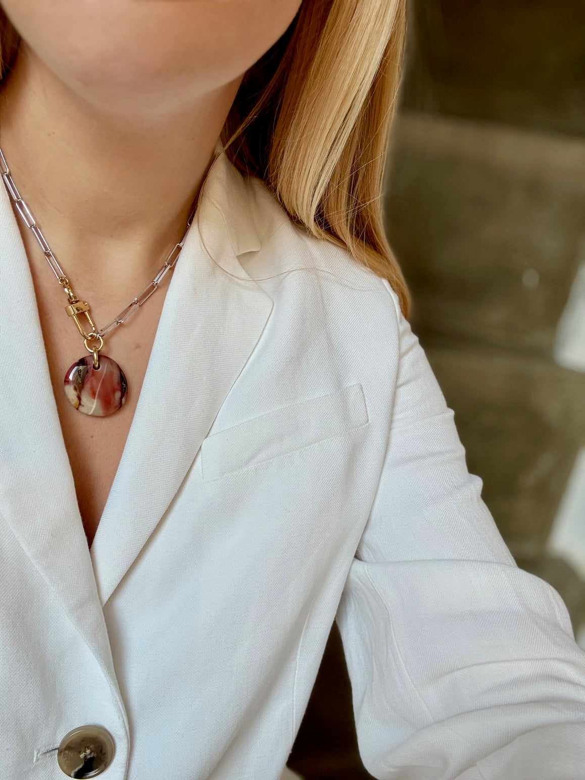 Collier Mokaïte #124