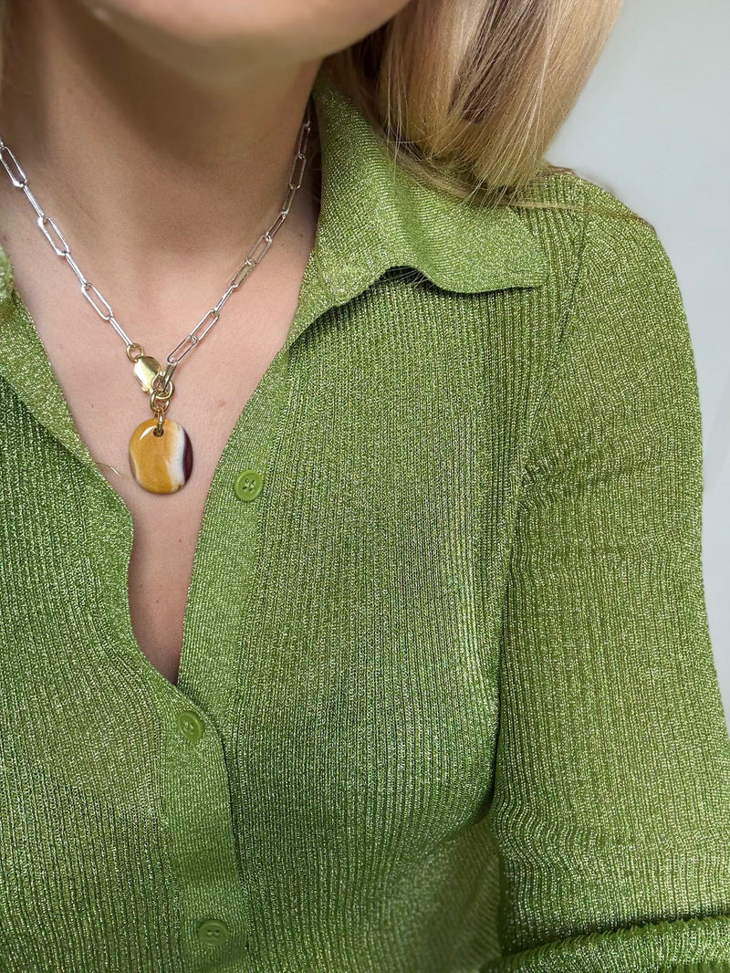 Collier Mokaïte #324