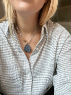 Collier Obsidienne Neige #324