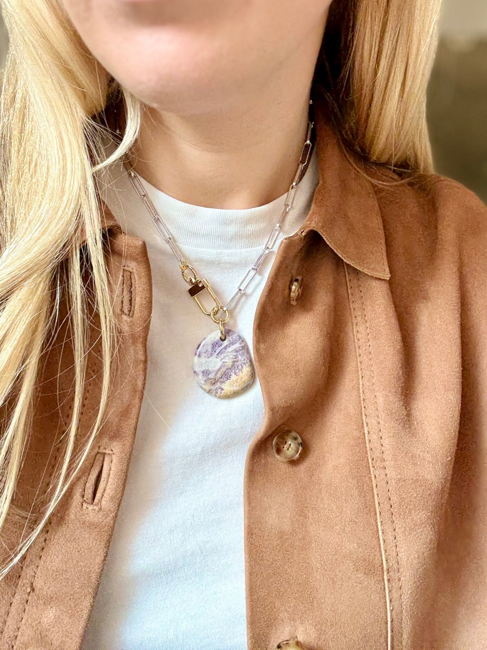 Collier Charoïte #224