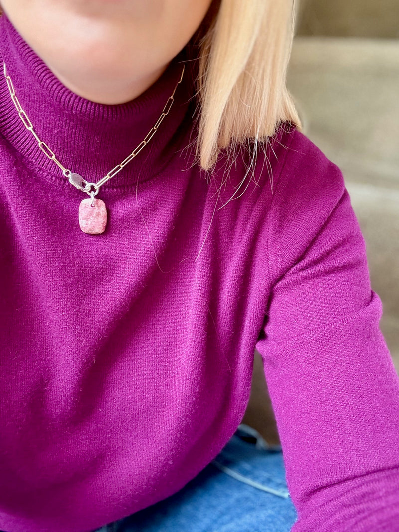 Collier Thulite #424