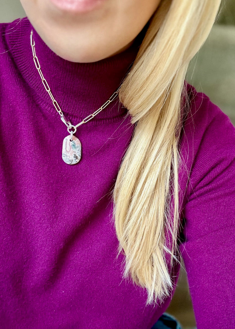 Collier Rhodocrosite #324