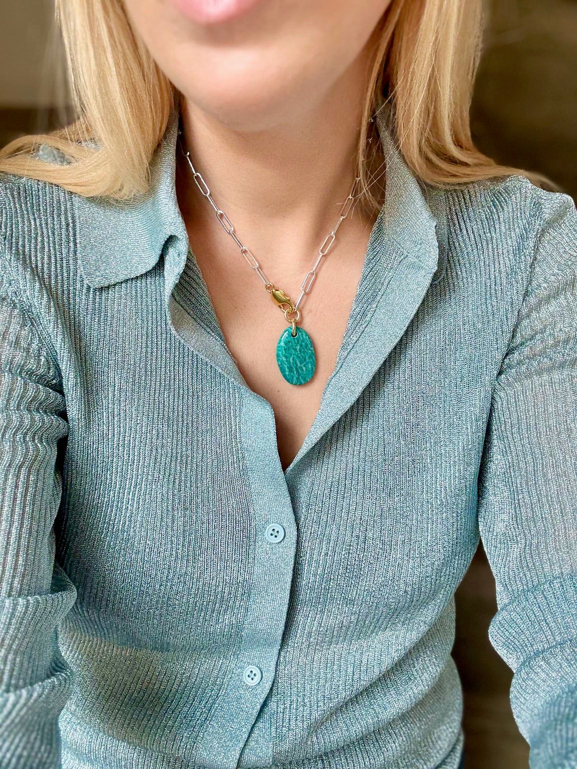 Collier Amazonite #424