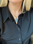 Collier Obsidienne Neige #524