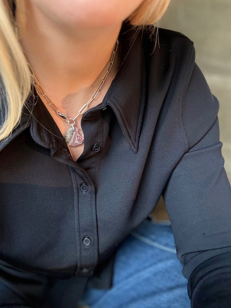 Collier Rhodocrosite #524