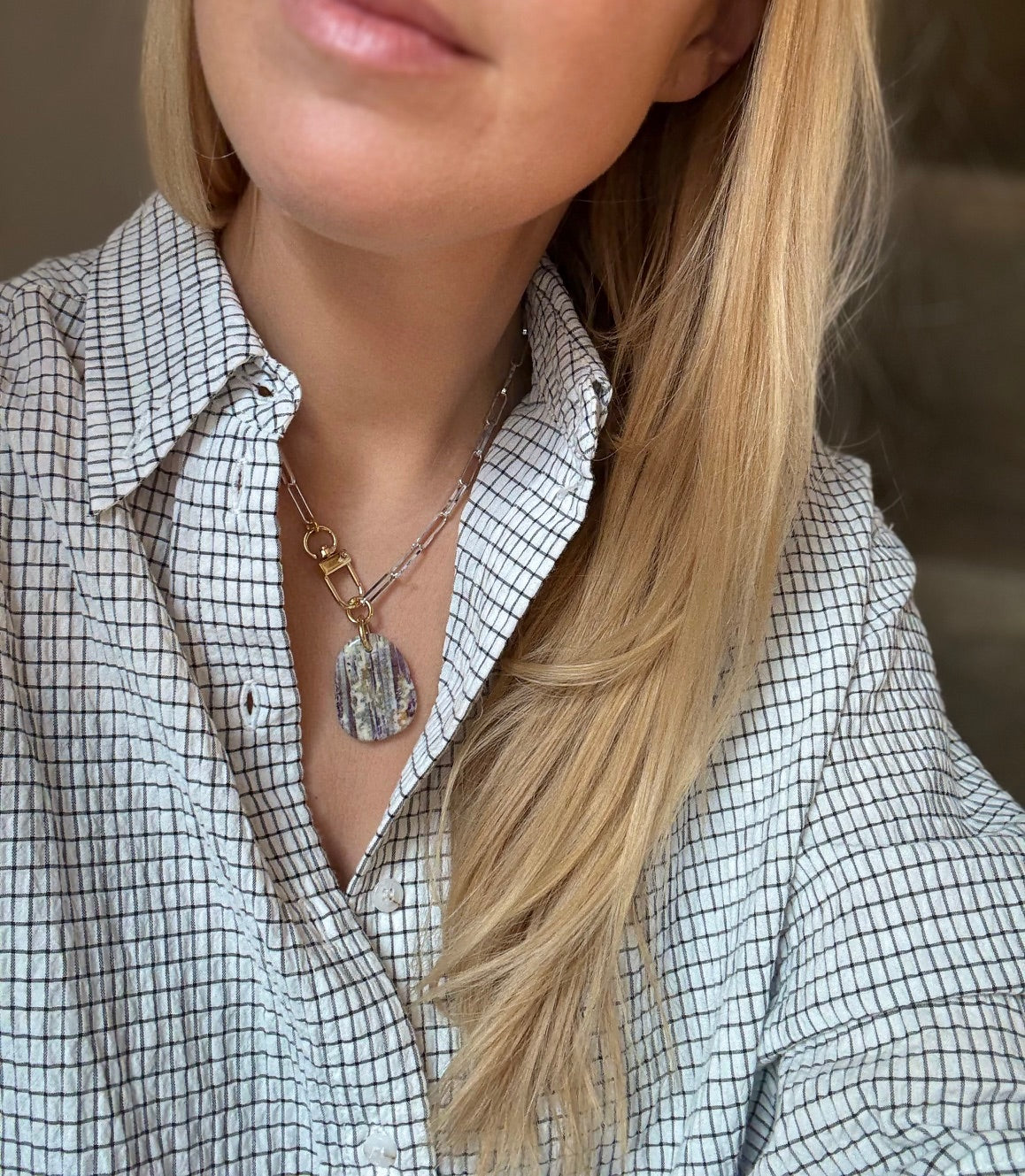 Collier Charoïte #624