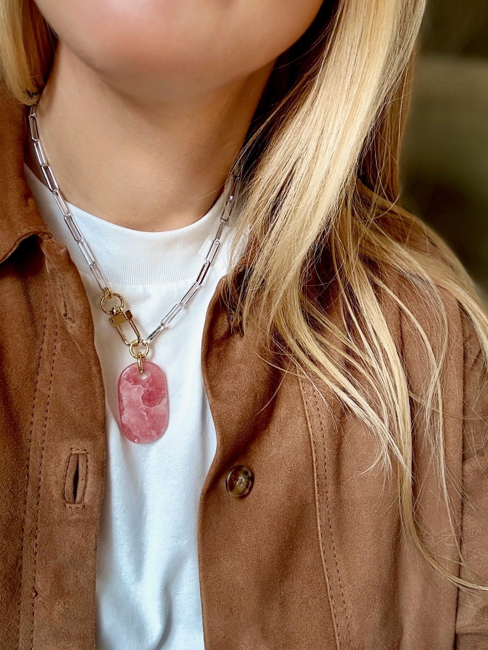 Collier Rhodocrosite #824