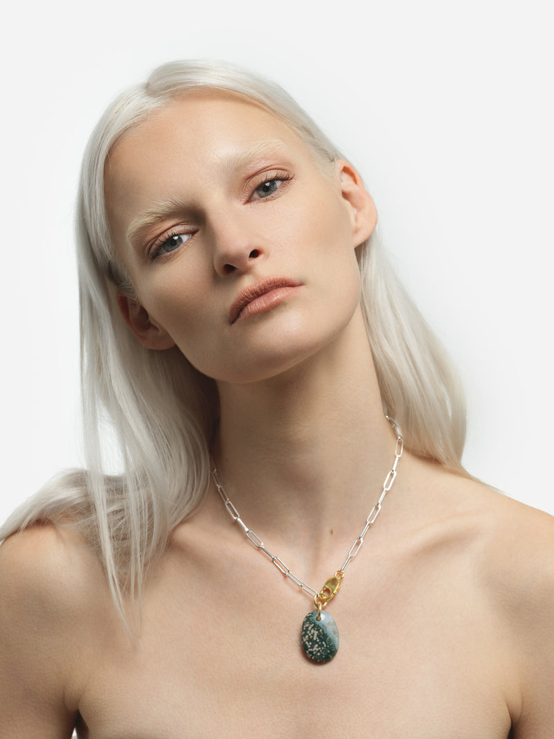 Collier Jaspe Océan #524