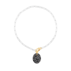 Collier Obsidienne Neige #424