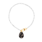 Collier Jaspe Feuille d'Argent #724