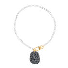 Collier Obsidienne Neige #824