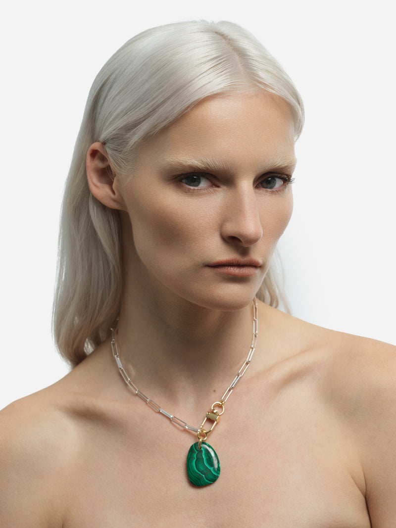 Collier Malachite #224