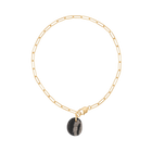 Collier Fragment Jaspe Feuille d'Argent #424