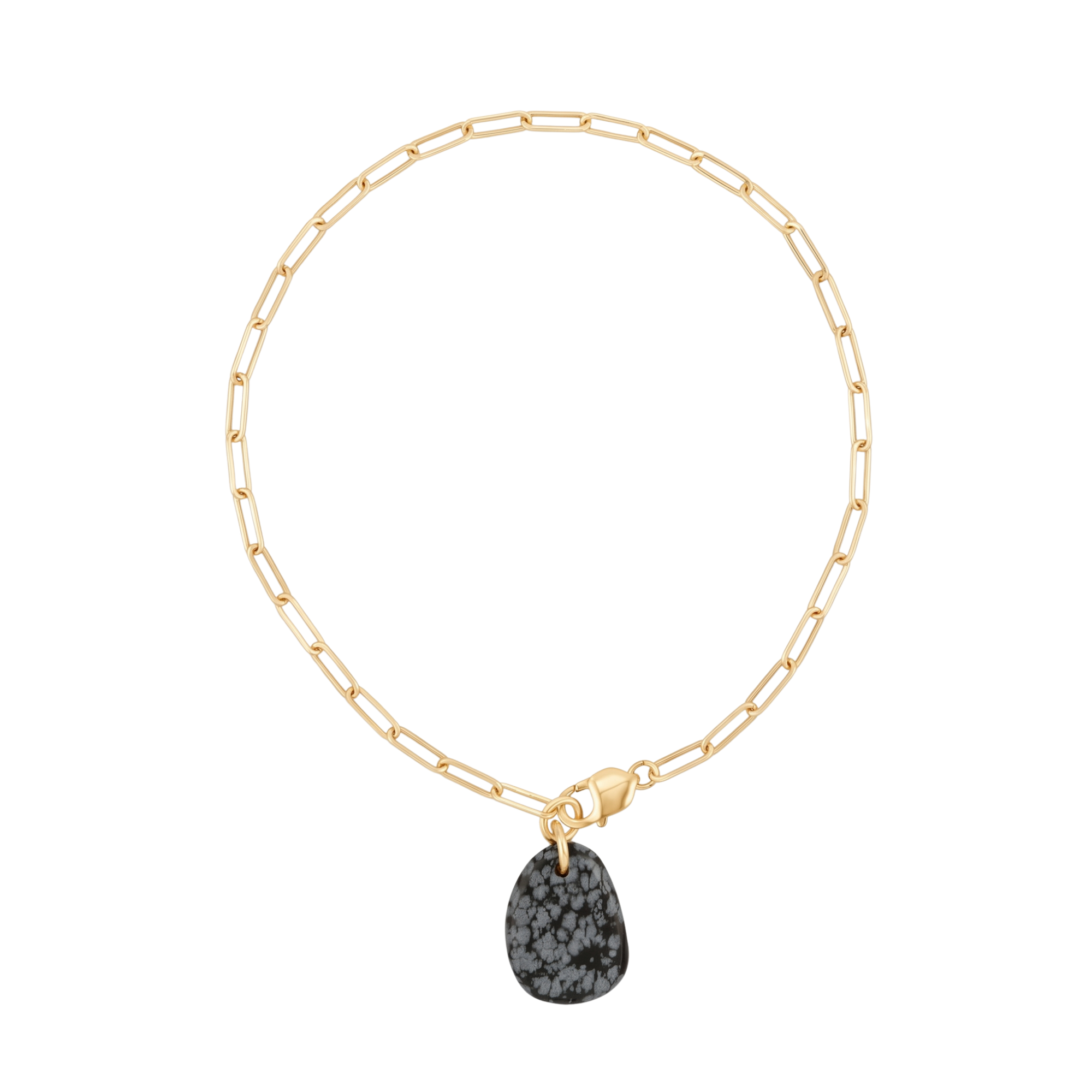 Collier Fragment Obsidienne Neige #224