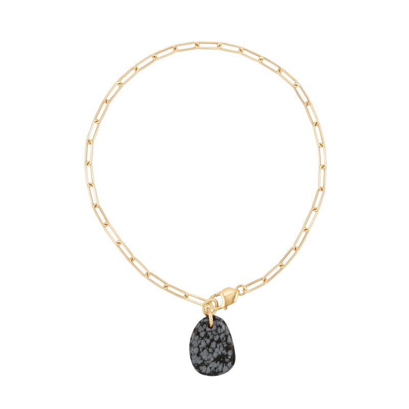 Collier Fragment Obsidienne Neige #224