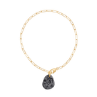 Collier Fragment Obsidienne Neige  #624