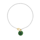 Necklace Cabochon Jade - Maru