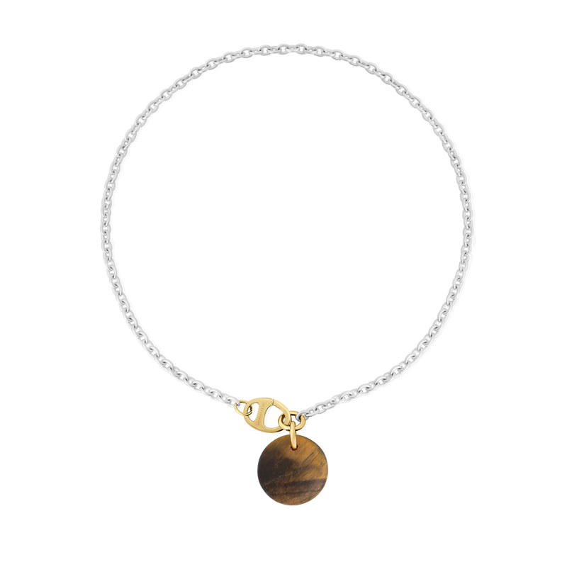 Collier Cabochon Oeil de Tigre - Maru