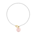 Necklace Cabochon Rose Quartz - Maru 