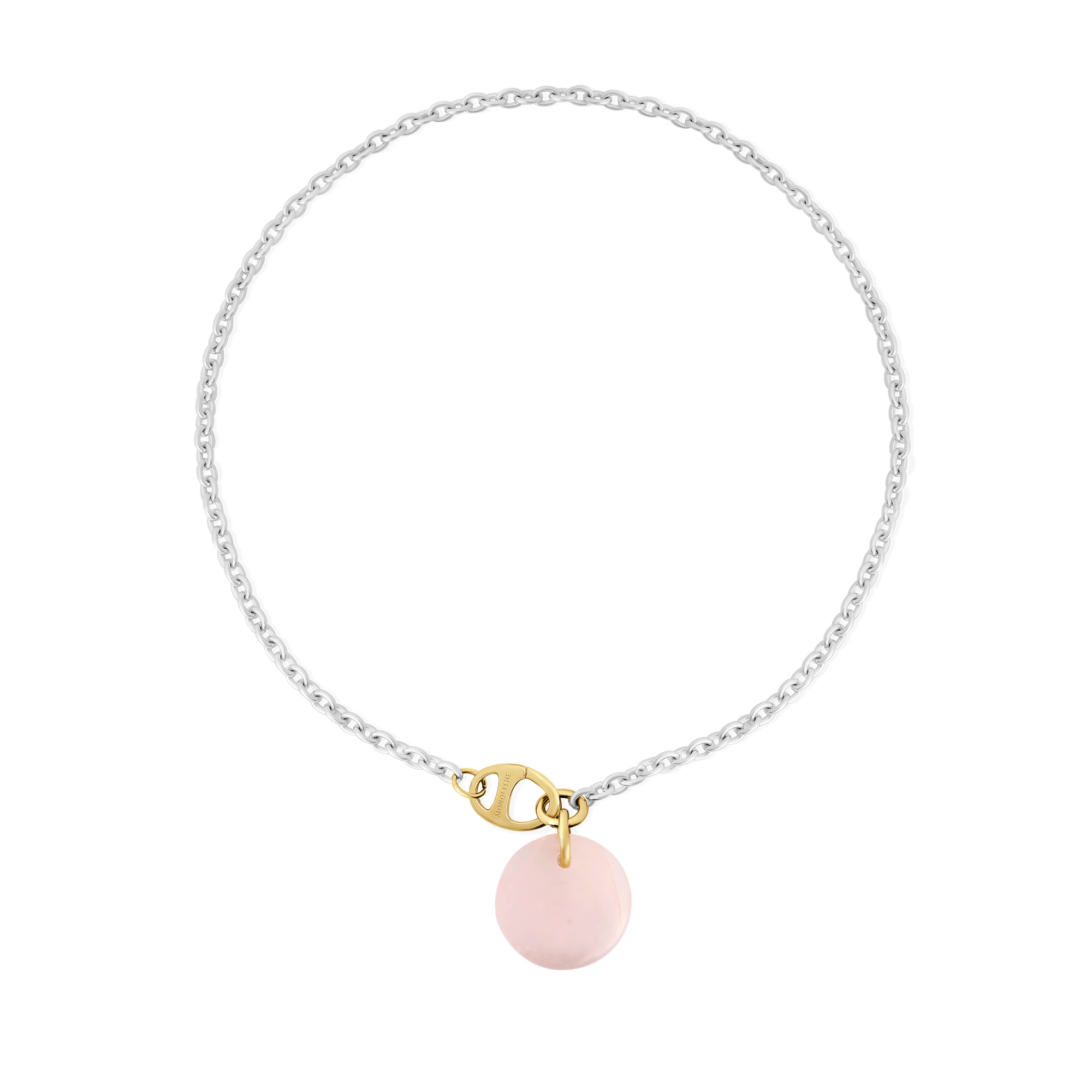 Necklace Cabochon Rose Quartz - Maru 
