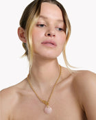 Necklace Cabochon Rose Quartz - Maru 