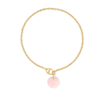 Necklace Cabochon Rose Quartz - Maru 
