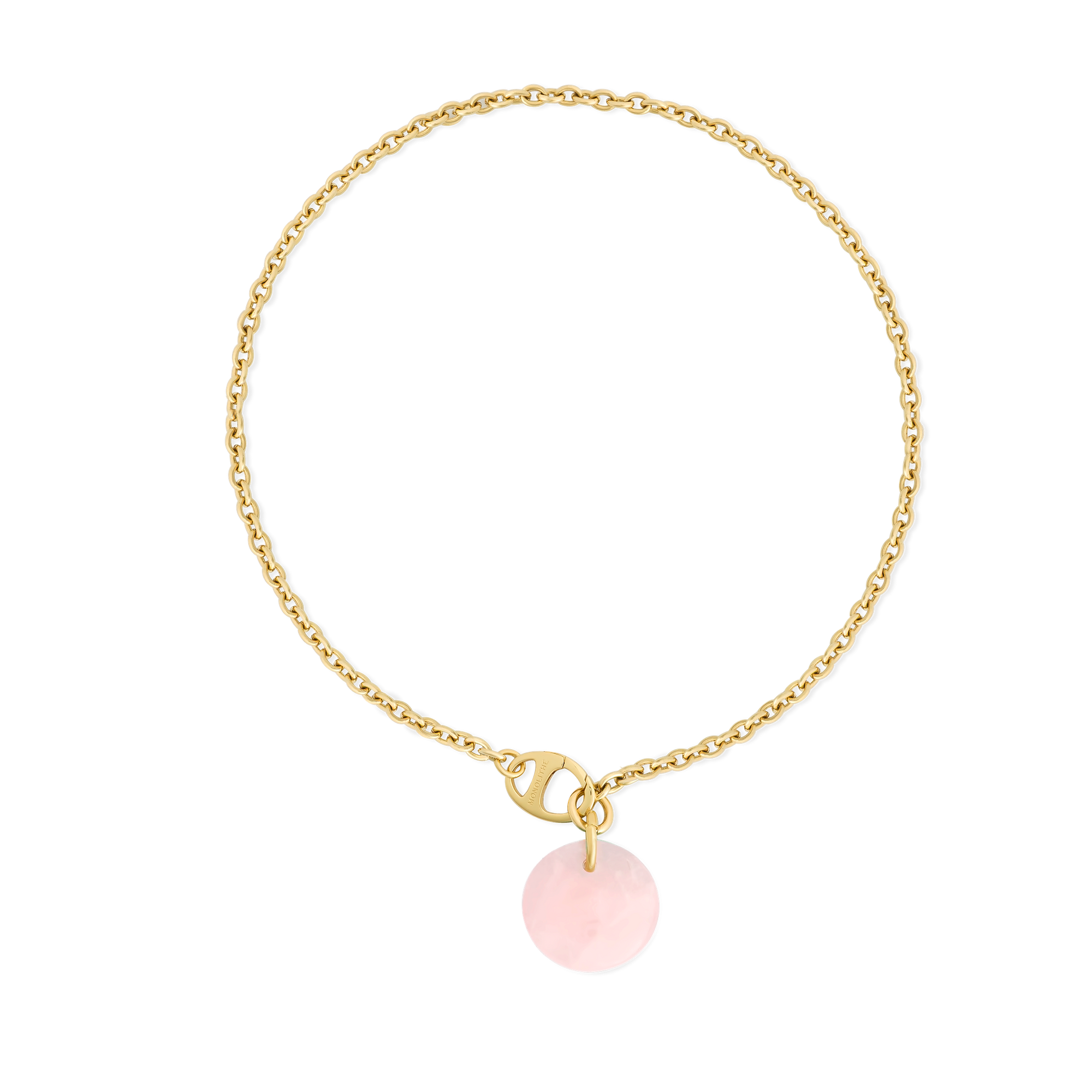 Necklace Cabochon Rose Quartz - Maru 