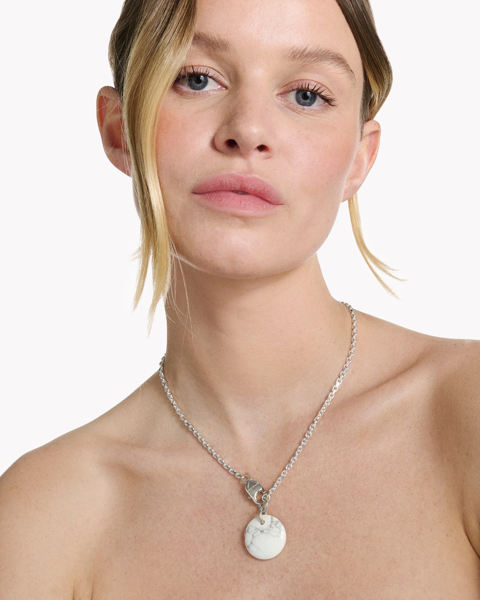 Collier Cabochon Howlite - Sakura