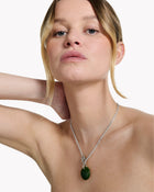 Necklace Cabochon Jade - Sakura