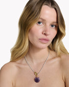 Necklace Cabochon Amethyst - Sakura