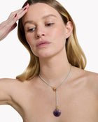 Necklace Cabochon Amethyst - Sakura