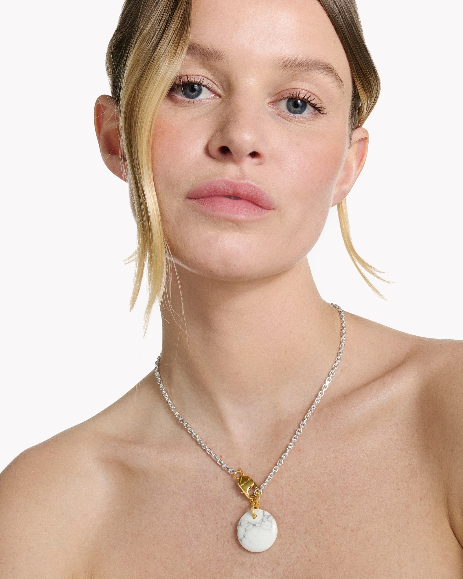 Collier Cabochon Howlite - Sakura