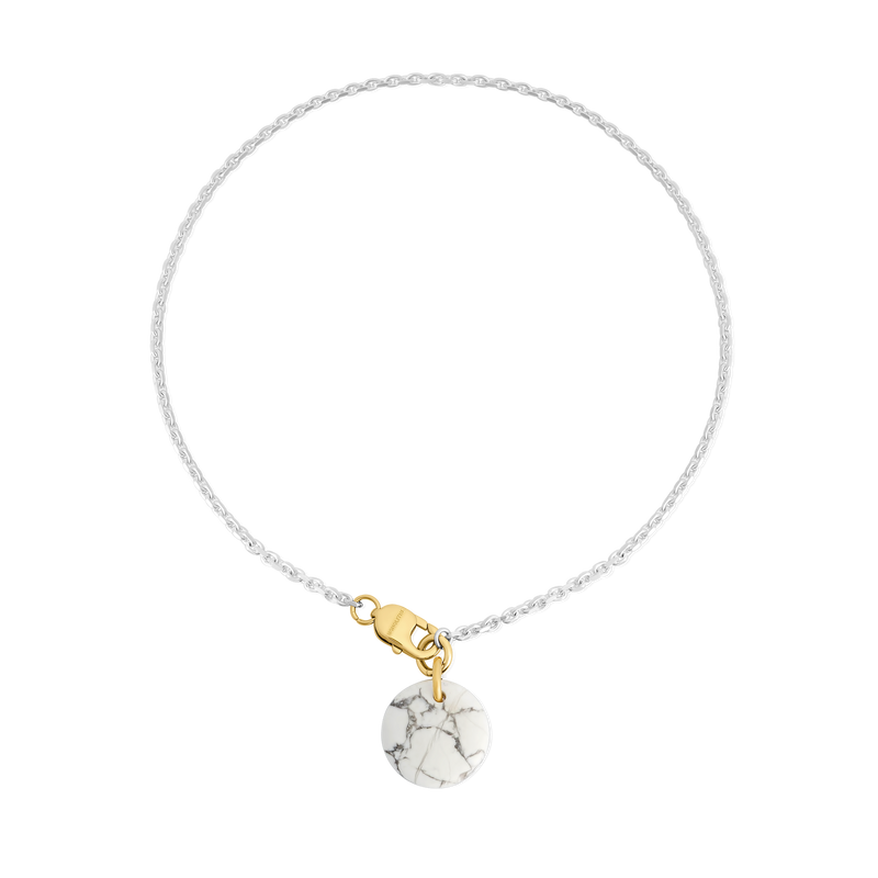 Necklace Cabochon Howlite - Sakura