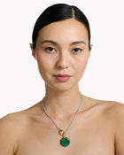 Necklace Cabochon Malachite - Sakura