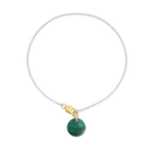 Necklace Cabochon Malachite - Sakura