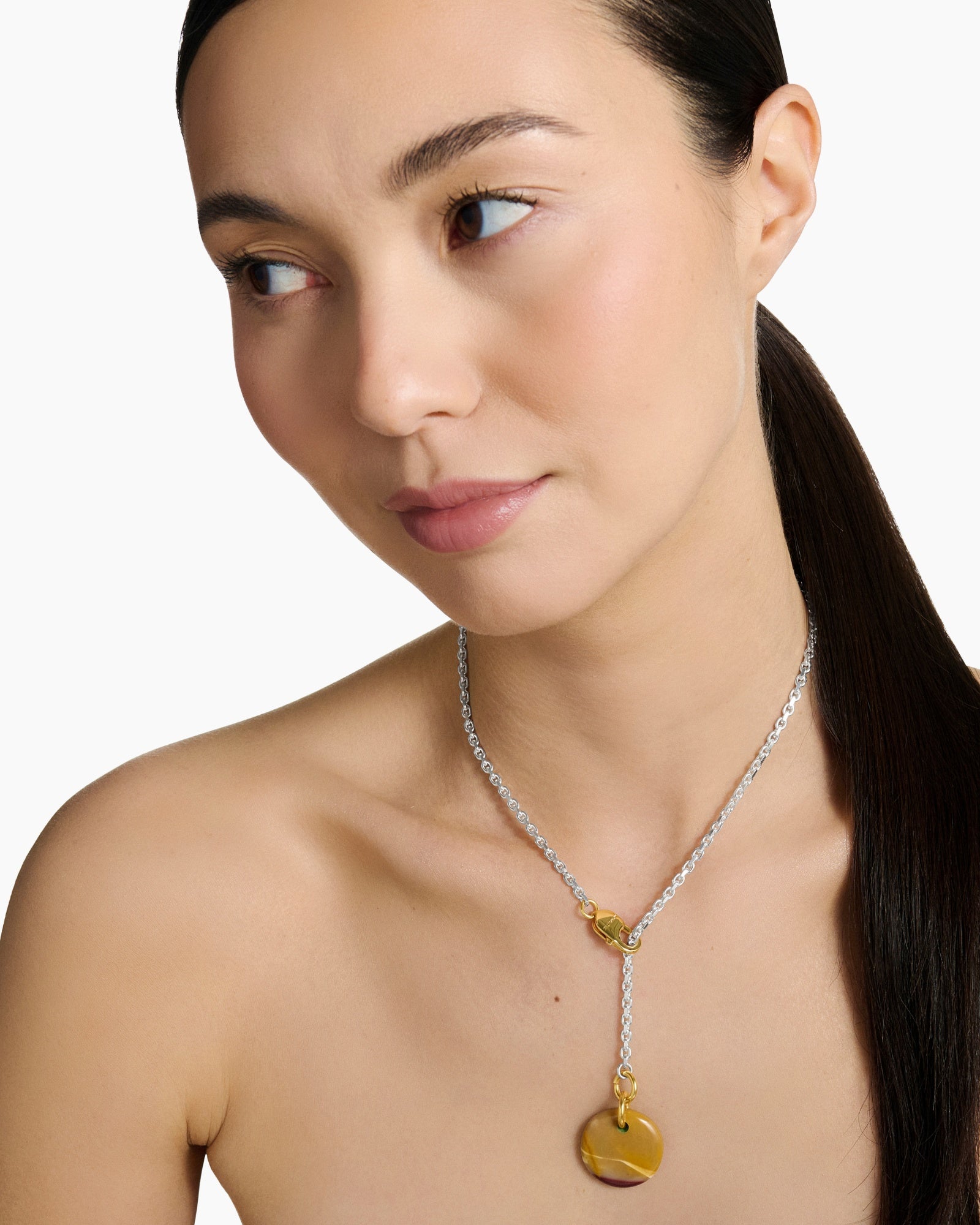 Collier Cabochon Mokaïte - Sakura