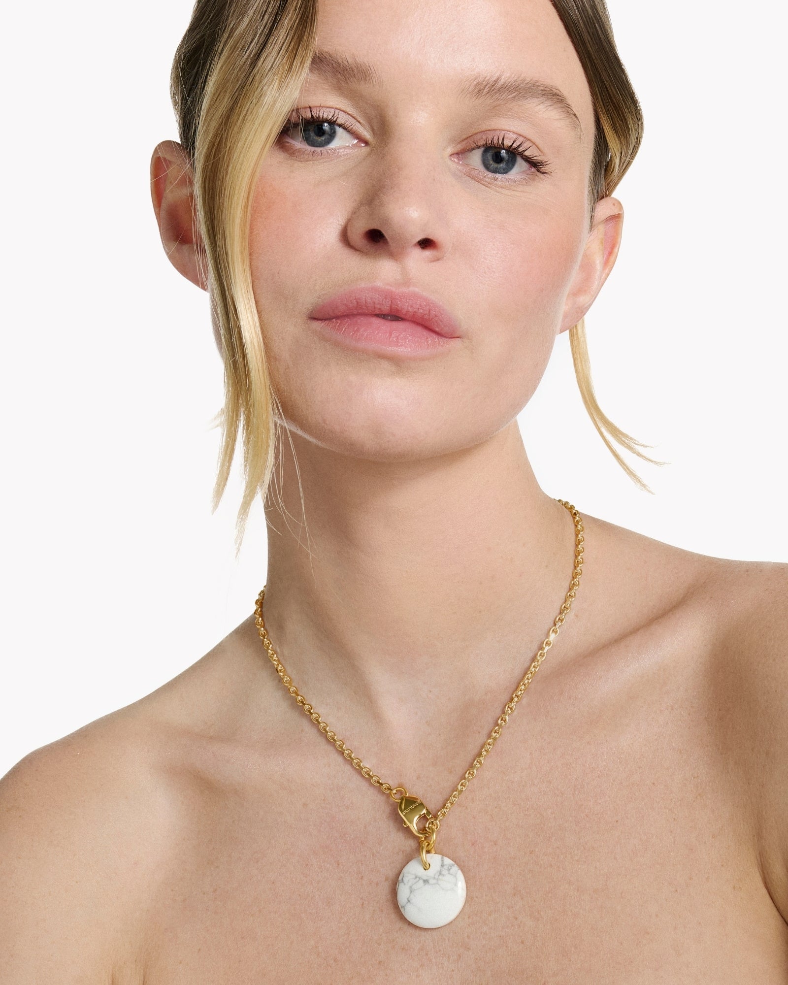 Collier Cabochon Howlite - Sakura