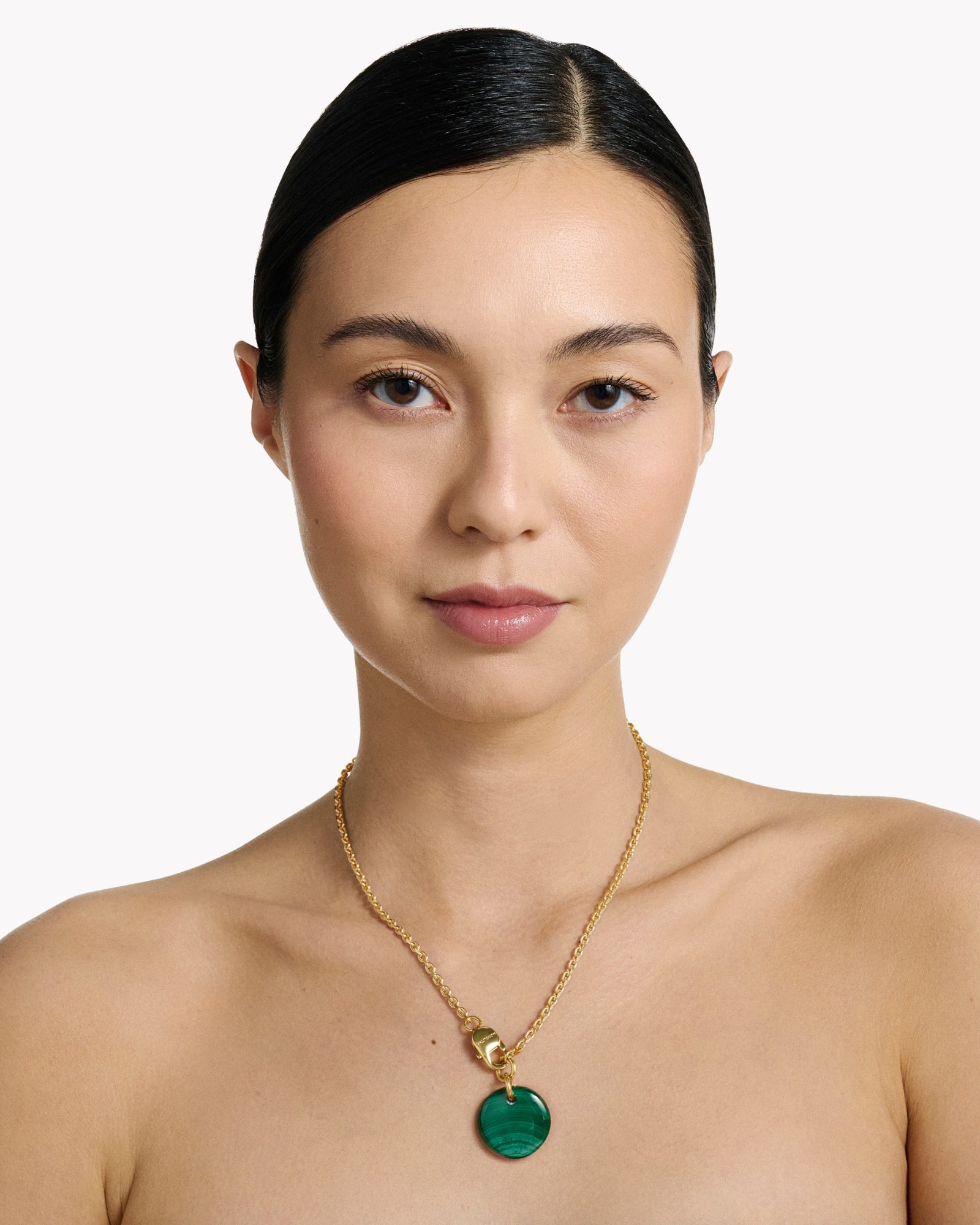 Necklace Cabochon Malachite - Sakura