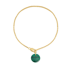 Necklace Cabochon Malachite - Sakura