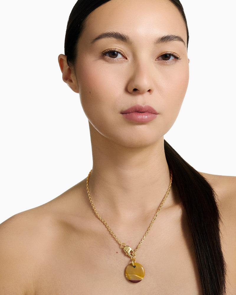Collier Cabochon Mokaïte - Sakura