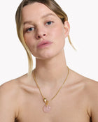 Necklace Cabochon Rose Quartz - Sakura