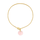 Necklace Cabochon Rose Quartz - Sakura