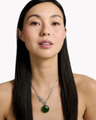 Necklace Cabochon Jade - Tadao