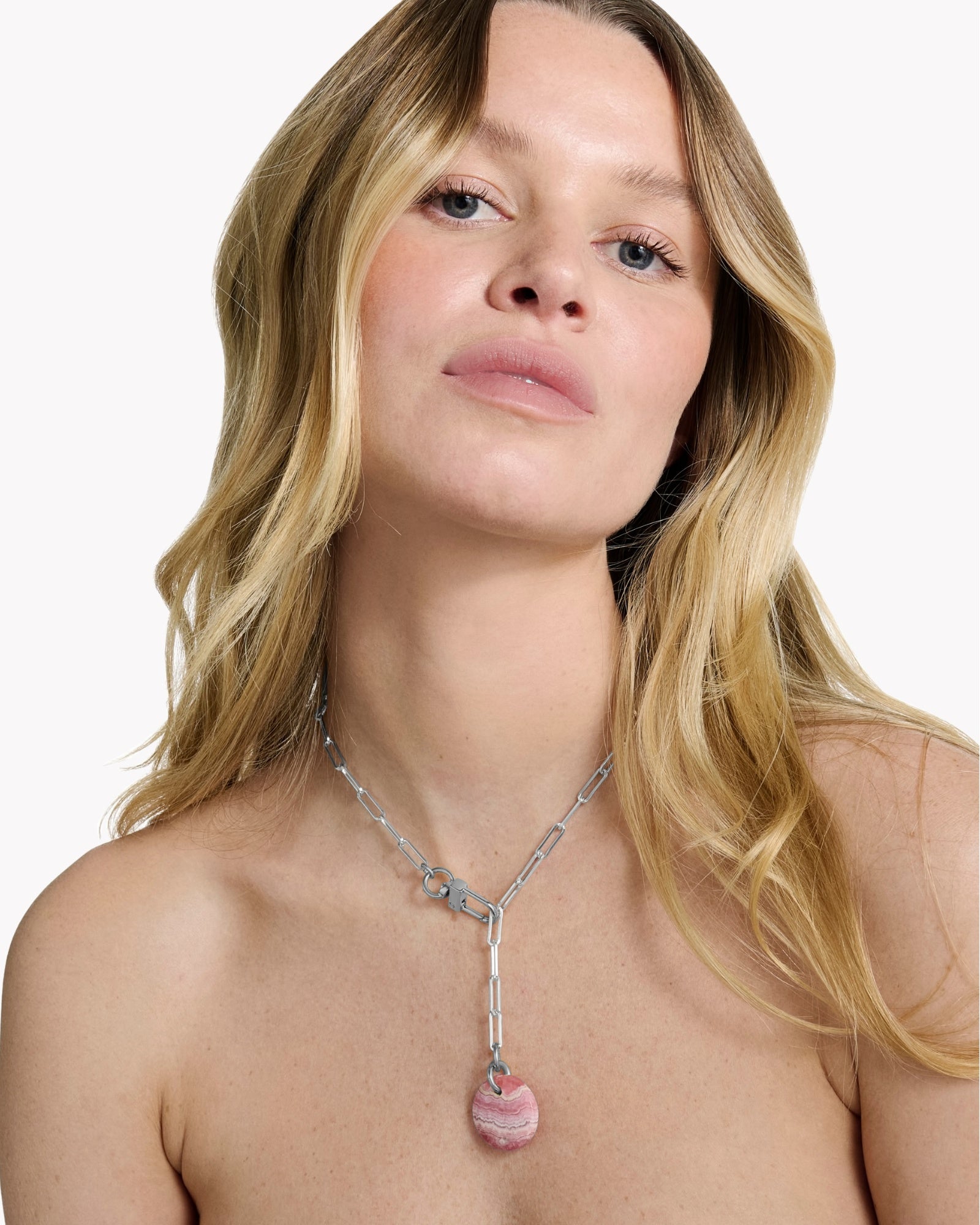 Necklace Cabochon Rhodocrosite - Tadao