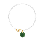 Necklace Cabochon Jade - Tadao