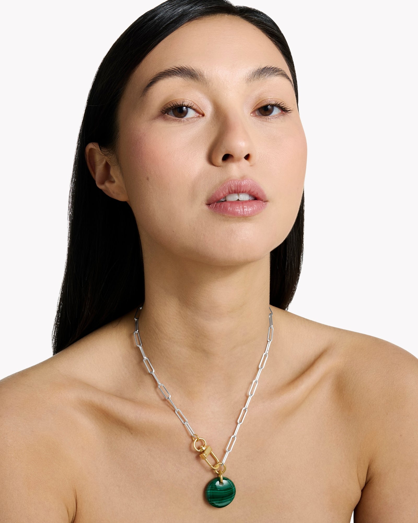Necklace Cabochon Malachite - Tadao