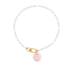 Necklace Cabochon Rose Quartz - Tadao